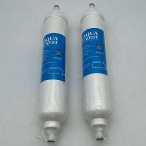 Aqua Crest Refrigerator IN-Line Water Filter‎  Gallon Capacity 2 Pack White